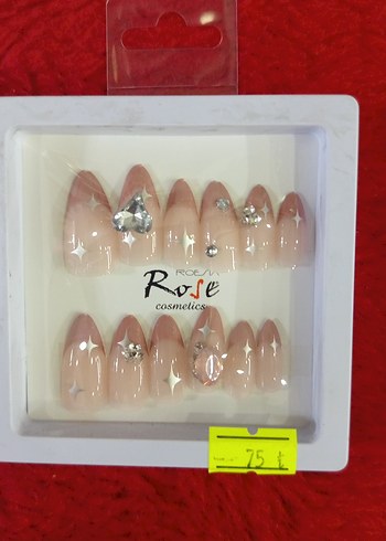 Bej ve Işıltılı Tırnak Süslemeleri adet fiyatı - Görsel 11