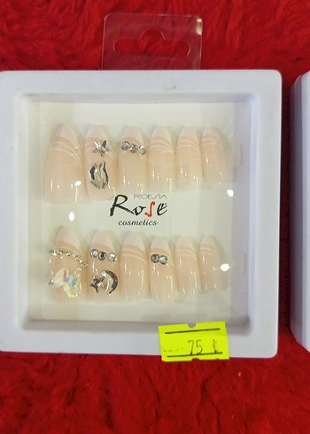 Bej ve Işıltılı Tırnak Süslemeleri adet fiyatı - Görsel 9