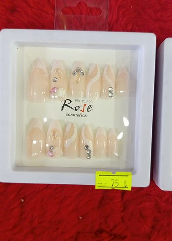 Bej ve Işıltılı Tırnak Süslemeleri adet fiyatı - Görsel 8