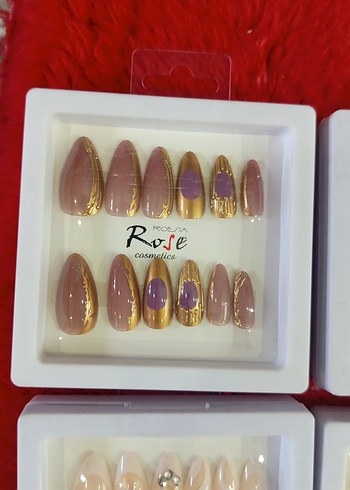 Bej ve Işıltılı Tırnak Süslemeleri adet fiyatı - Görsel 3