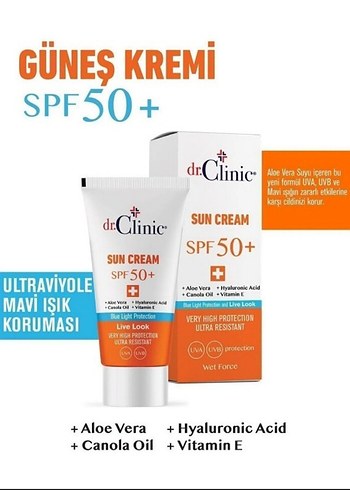 dr.Clinic SPF 50+ Güneş Kremi Çok Yüksek Koruma - Görsel 2