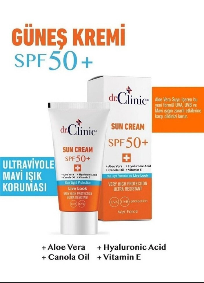 dr.Clinic SPF 50+ Güneş Kremi Çok Yüksek Koruma - Görsel 2