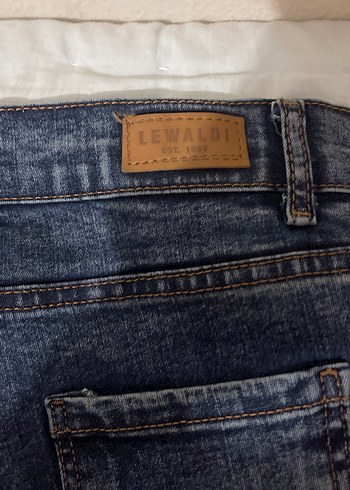 Kadın Gri Midi Boy Denim Jean - Görsel 3