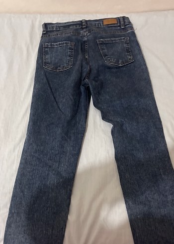 Kadın Gri Midi Boy Denim Jean - Görsel 2