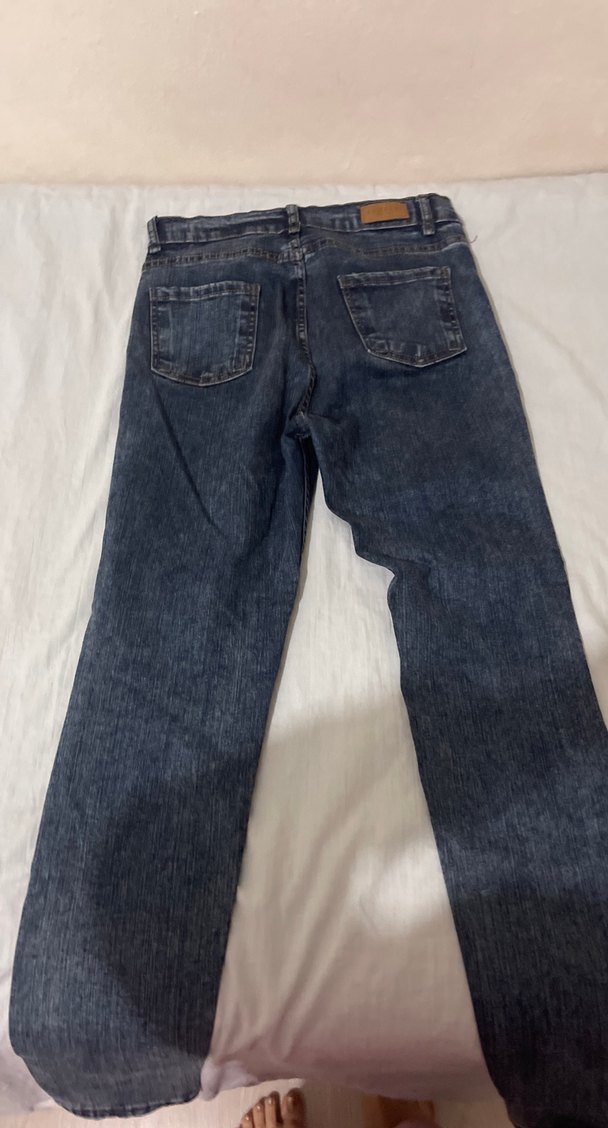 Kadın Gri Midi Boy Denim Jean - Görsel 2