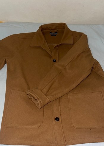 Düğmeli Kahverengi Erkek Midi Mont - Görsel 2