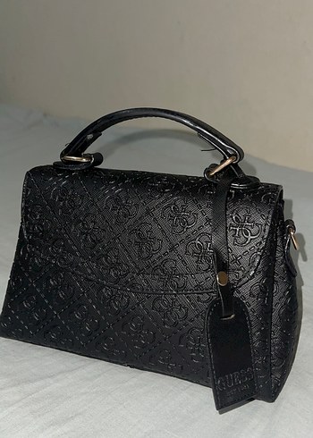 Guess Siyah Deri Tokalı Kadın Çanta - Görsel 2