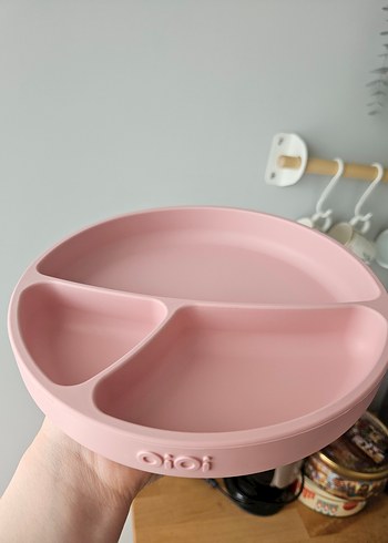 Oioi Pembe Çocuk Tabak Seti ve Bardak - Görsel 4