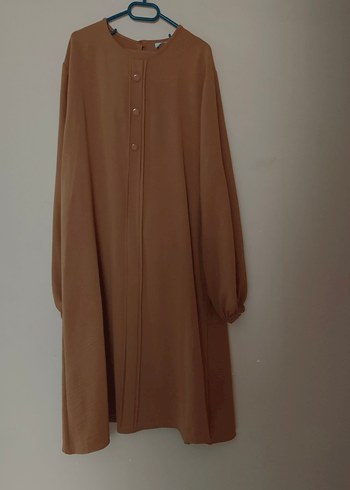 Hardal renkli Uzun Kollu Düğmeli Kadın Tunik pantolon - Görsel 2