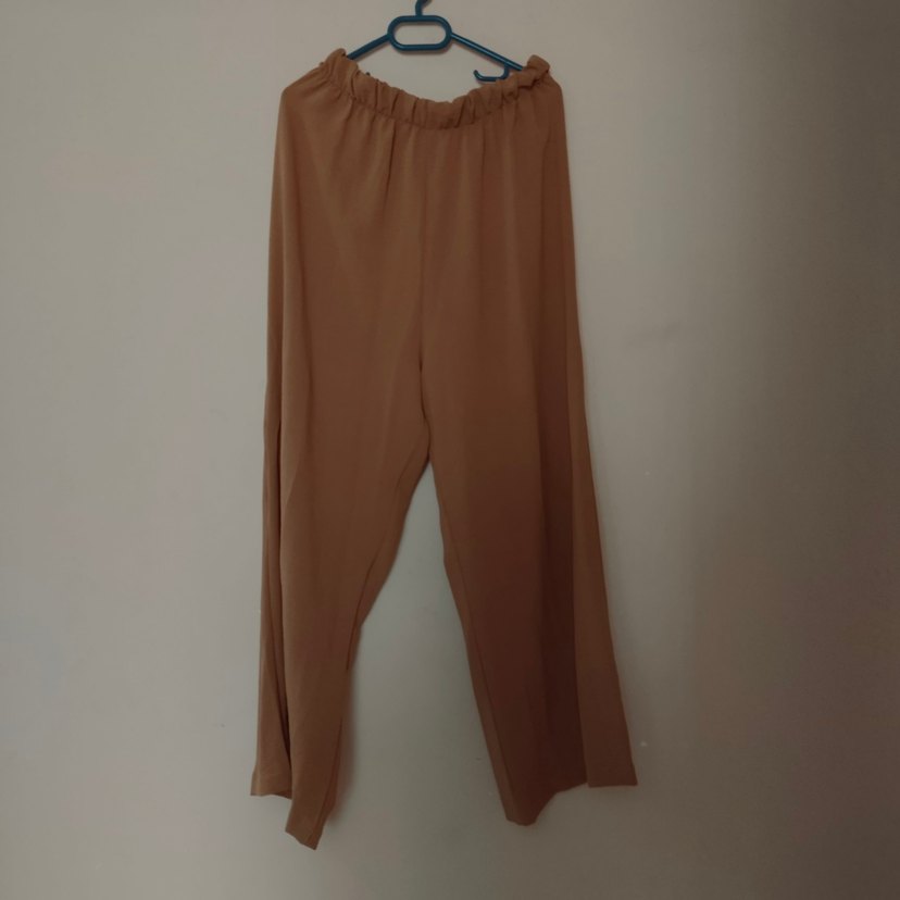 Hardal renkli Uzun Kollu Düğmeli Kadın Tunik pantolon - Görsel 3