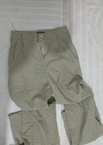 Bej Kadın Triko Kumaş Pantolon - Görsel 3