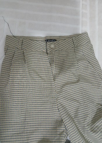 Bej Kadın Triko Kumaş Pantolon - Görsel 4