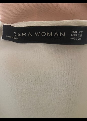 Zara Beyaz Minimalist Kısa Kollu Bluz - Görsel 5