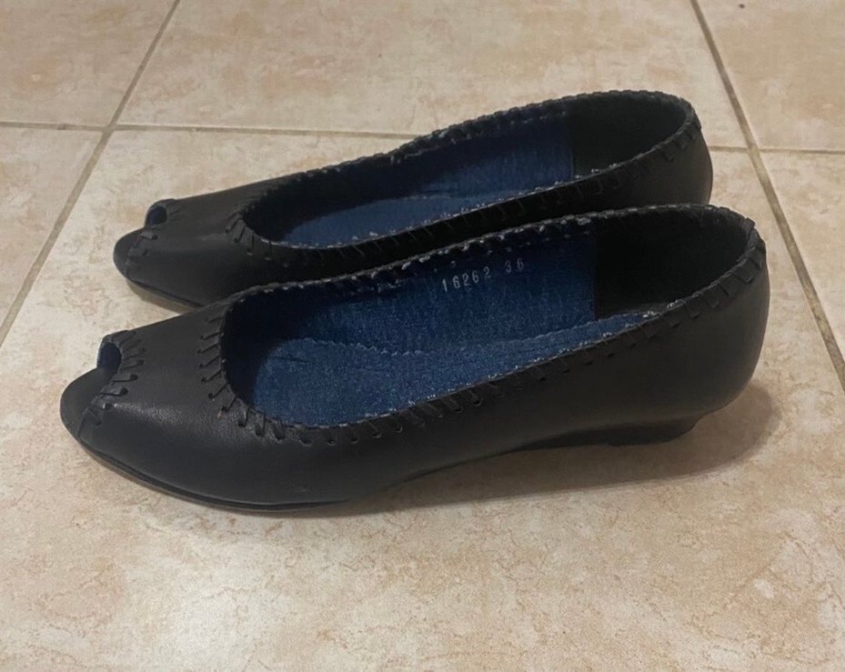 Hotiç Siyah Dolgu Topuklu Kadın Babet - Görsel 2