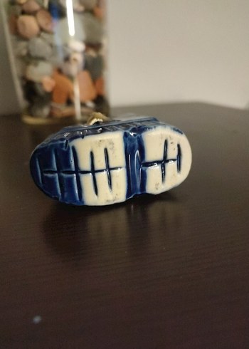 Koyu Mavi Seramik Erkek Bebek Botu Biblo - Görsel 5