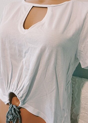m Beden beyaz Renk Oxxo Crop