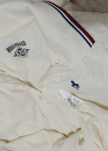 Mudo Beyaz Pamuklu Polo Tişört - Görsel 3