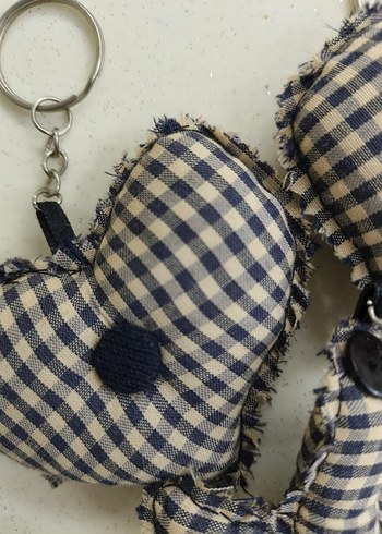 Kareli Kumaş Anahtarlık 3lü - Görsel 7