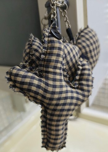 Kareli Kumaş Anahtarlık 3lü - Görsel 6