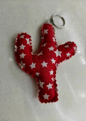 Kırmızı Bohem Kadın Anahtarlık 2'li - Görsel 5