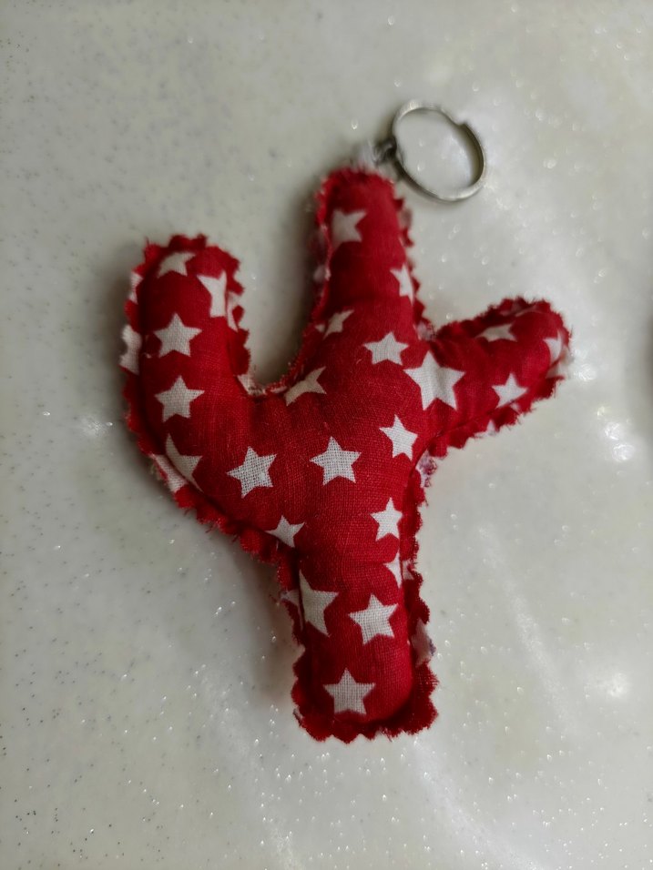 Kırmızı Bohem Kadın Anahtarlık 2'li - Görsel 5