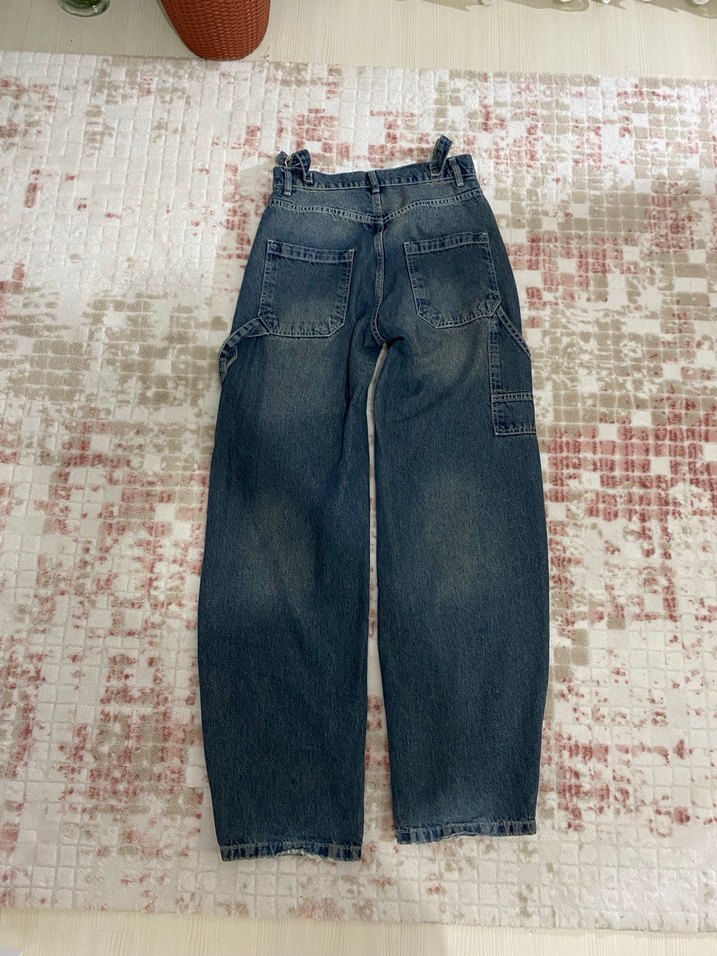 Lacivert buggy jean - Görsel 3