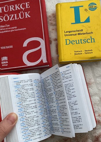 3 Adet Cep Sözlüğü - İngilizce-Türkçe, Almanca-Türkçe - Görsel 2