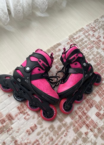 Pembe Desenli 4 tekerlekli paten - Görsel 3