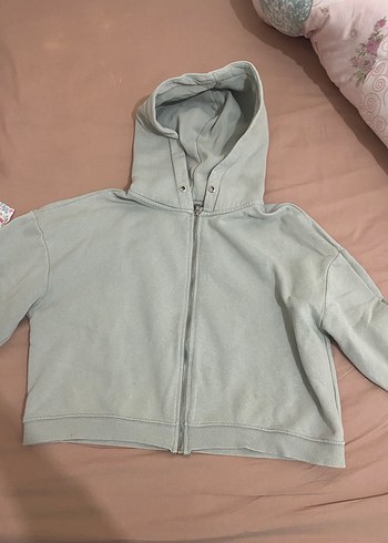 Su yeşili Addax kısa hırka - Görsel 3