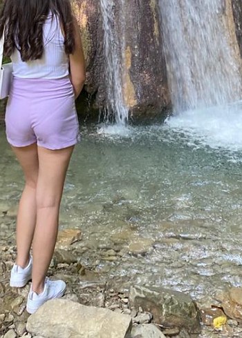 Mor şort etek - Görsel 2