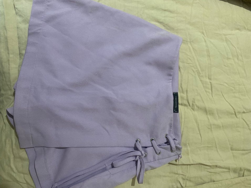 Mor şort etek - Görsel 3