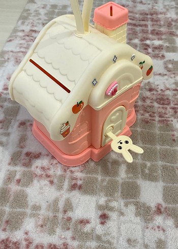 Pastel Pembe Oyuncak Ev Kumbara - Görsel 2