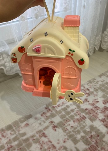 Pastel Pembe Oyuncak Ev Kumbara - Görsel 7