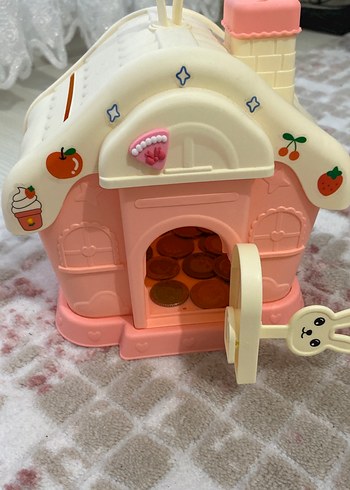 Pastel Pembe Oyuncak Ev Kumbara - Görsel 3