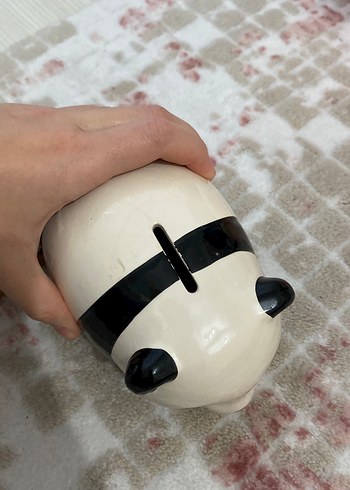 Ahşap Kutuda Panda Temalı kupa ve kumbara hediye seti - Görsel 6