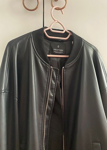 Stradivarius deri bomber ceket - Görsel 3