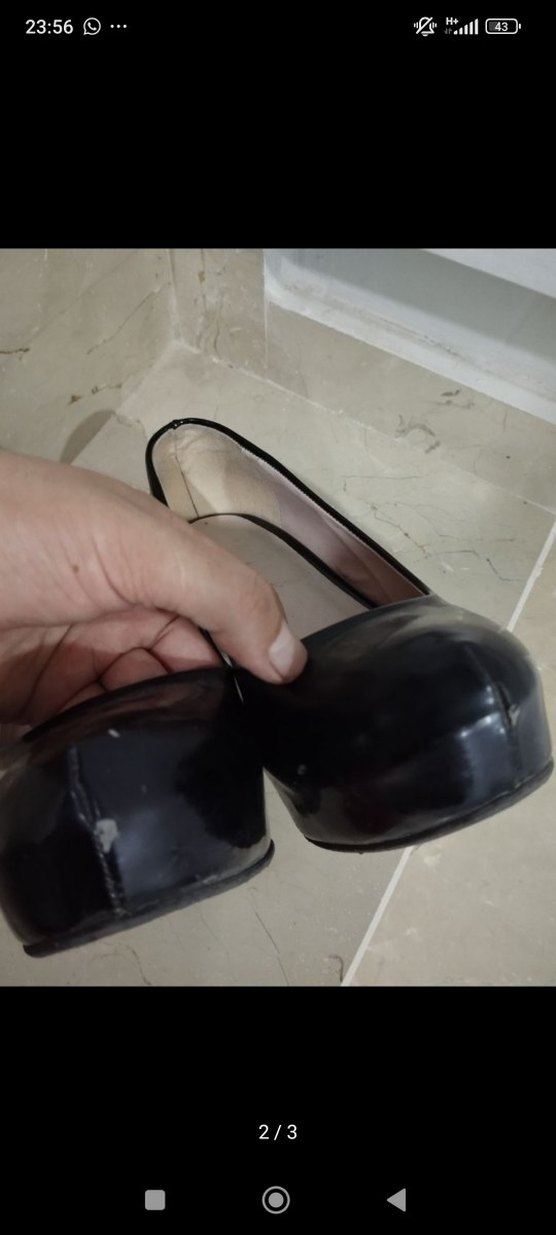 Siyah Minimalist Stiletto Topuklu Kadın Ayakkabı - Görsel 2