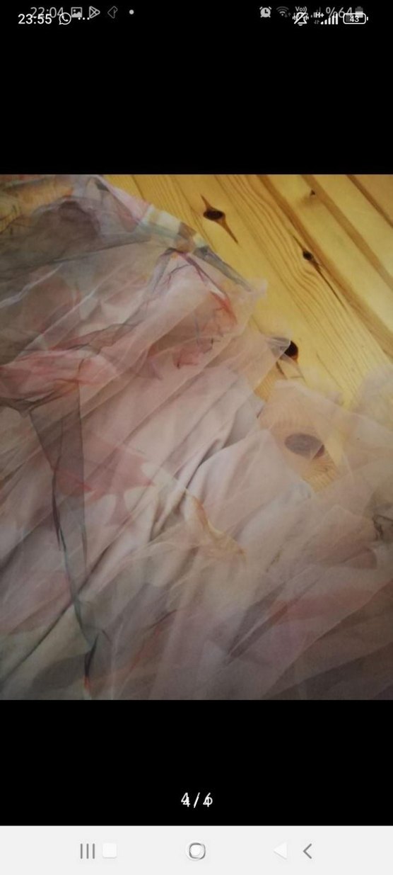 Pembe Vintage Uzun Kollu Bohem Uzun Elbise - Görsel 4