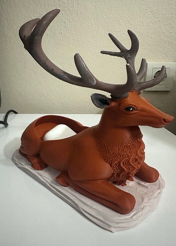 Hediyelik 3D Baskı Geyik Telefon Standı  Özel Tasarım - Görsel 5