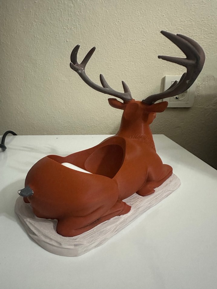 Hediyelik 3D Baskı Geyik Telefon Standı  Özel Tasarım - Görsel 4