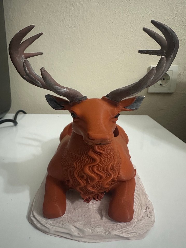 Hediyelik 3D Baskı Geyik Telefon Standı  Özel Tasarım - Görsel 2