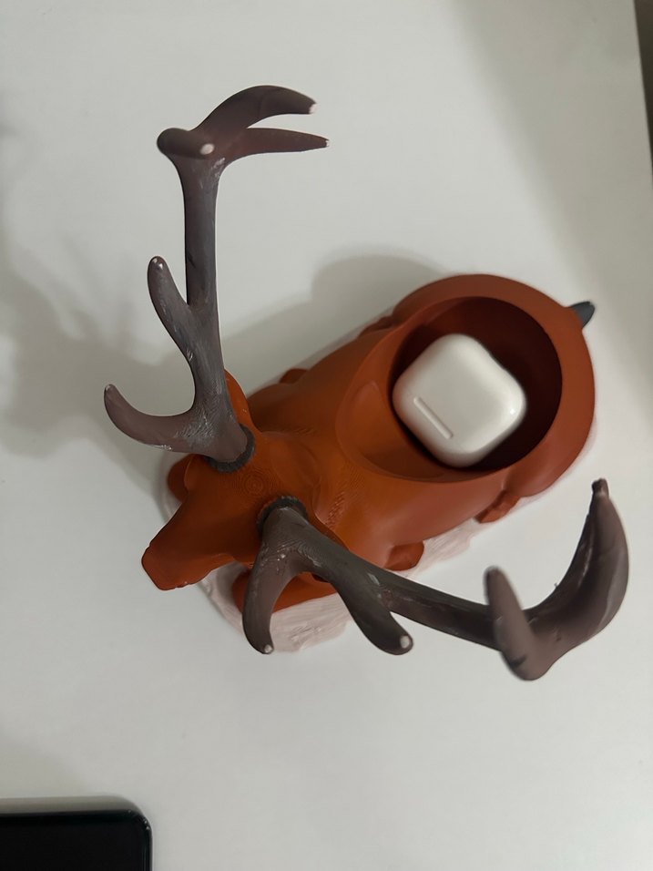 Hediyelik 3D Baskı Geyik Telefon Standı  Özel Tasarım - Görsel 3