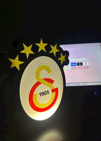 Işıklı Masa ÜSTÜ GALATASARAY - Görsel 4