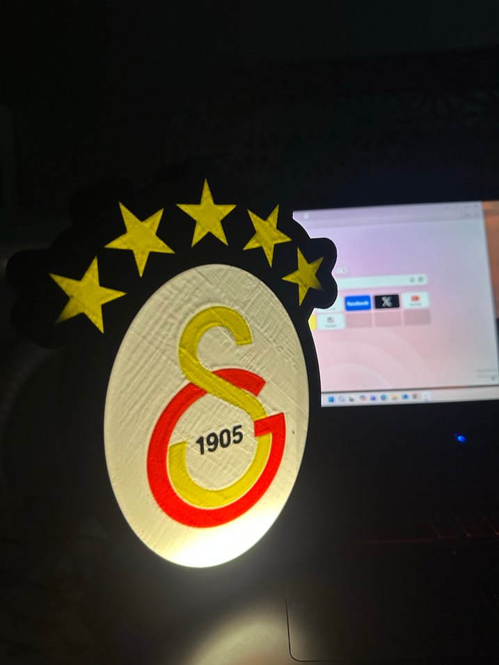 Işıklı Masa ÜSTÜ GALATASARAY - Görsel 4