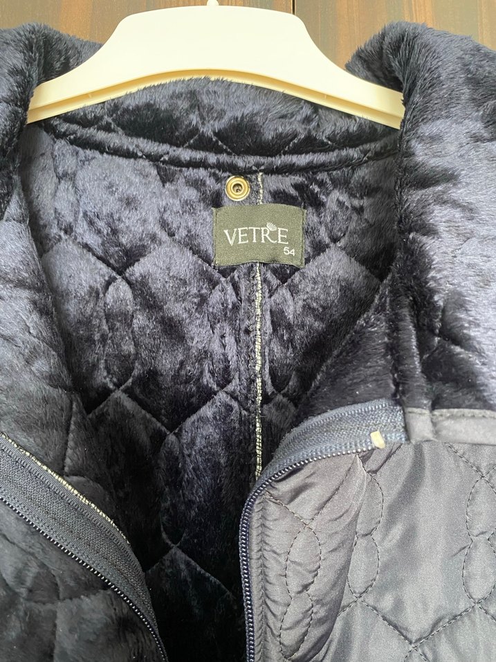 Düğmeli fermuarlı lacivert Kadın Midi Mont - Görsel 2