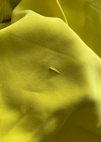 Düğmeli Sarı Uzun Kollu Salaş Kadın Gömlek - Görsel 3