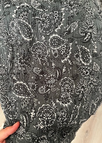 Dantel Detaylı Bohem Yeşil Kadın Şal - Görsel 4