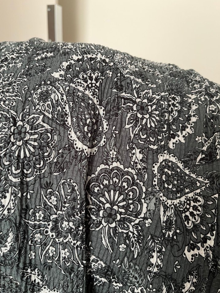 Dantel Detaylı Bohem Yeşil Kadın Şal - Görsel 2