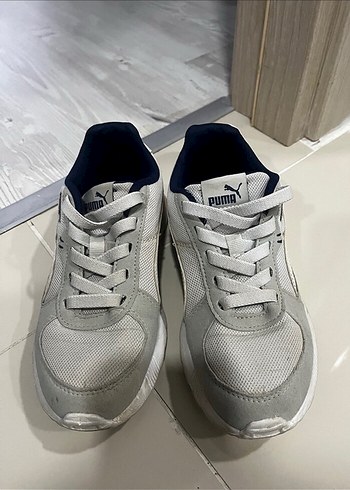 Puma Gri Erkek Çocuk Spor Ayakkabı - Görsel 4