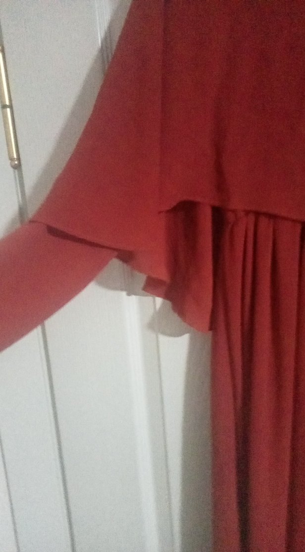 Bordo Uzun Kollu Bohem Kadın Elbise - Görsel 4